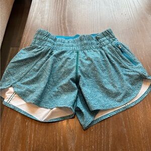 Lululemon Hotty Hot High Rise Lined Teal Shorts Size 6